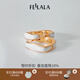 翡拉拉（fellala）「華彩緞帶」耳環(huán)女復(fù)古耳飾高級(jí)感耳扣簡(jiǎn)約耳圈節(jié)日生日禮物 華彩緞帶耳扣|白色