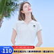 百圖betu女裝2025夏季新款T恤衫休閑運動(dòng)舒適棉感夏裝短袖上衣2506T07 白色 S