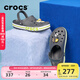 卡駱馳crocs洞洞鞋貝雅卡駱班輕便耐磨一腳蹬休閑鞋|205089 石板灰/青檸綠-0GX 43 (270mm)