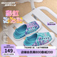 Skechers斯凱奇童鞋一腳蹬洞洞鞋女童涼鞋夏中大童沙灘鞋兒童拖鞋308004L