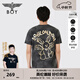BOY LONDON【金兔抱喜】潮牌T恤中性風(fēng)春夏兔子印花經(jīng)典圓領(lǐng)短袖N01052 黑色 L