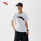 安踏速干T丨短袖t恤男夏季大logo印花休閑運動(dòng)上衣
