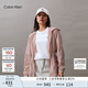 Calvin KleinJeans春秋女戶外運(yùn)動(dòng)收腰c(diǎn)k輕薄透氣連帽沖鋒款?yuàn)A克外套J223485 TF6-貝殼粉 S