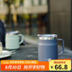 樂(lè)扣樂(lè)扣（LOCK&LOCK） 遇見(jiàn)咖啡杯保溫保冷桌面杯男女辦公水杯子390ML藍(lán)色LHC4218NVY