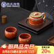 蘇氏陶瓷（SUSHI CERAMICS）紫砂壺敦煌寶相花一壺二杯陳國再老師作品禮盒裝教師節禮物J1068