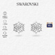 施華洛世奇（SWAROVSKI）【品牌直供】浪漫雪花耳釘女 女士耳釘七夕送女友禮物 5627347