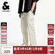 杰克·瓊斯（JACK&JONES）秋季寬松時(shí)尚潮流字母刺繡背后雙側貼袋字母休閑褲男裝225214012 C00米白色 常規 32 175