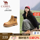 駱駝（CAMEL）【王俊凱同款】馬丁靴男秋冬2025新款大黃靴女戶外工裝靴登山鞋子 GF122W7790 黃金（女款） 38