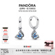 潘多拉（PANDORA）藍色蝴蝶環(huán)形耳環(huán)琺瑯工藝春季浪漫時(shí)尚個(gè)性教師節禮物 藍色蝴蝶環(huán)形耳環(huán) 均碼