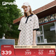 FILA FUSION斐樂(lè )官方潮牌女子連衣裙夏時(shí)尚寬松POLO領(lǐng)連身裙