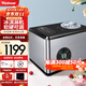 沃拓萊（Watoor）全自動(dòng)冰激凌機小型迷你家用diy壓縮機制冷商用臺式大容量冰激凌機酸奶機 【不銹鋼銀色】觸控面板-軟硬可調-旗艦款
