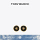 Tory Burch 湯麗柏琦【禮物】 KIRA雙T LOGO圓形耳釘TB 90547 Tory 金/黑色 720