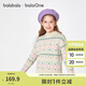 巴拉巴拉balaOne童裝女童毛衫兒童2025冬季新款毛衣花朵提花甜美 白色調(diào)00411 150