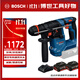 博世（BOSCH）GBH 18V-18 X 鋰電無(wú)刷電錘 通用夾頭 兩電一充套裝 含集塵盒