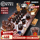 鴻冠 整套紫砂陶瓷功夫茶具套裝四合一電磁爐自動(dòng)燒水茶盤(pán)木制茶臺茶海茶道家用 01款：元寶坐佛+西施紫砂