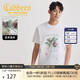 卡賓【多層印繡】涼感短袖T恤夏季新款休閑百搭上衣彩色刺繡花卉