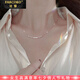 法蔻（farcoko）品牌微笑臉項(xiàng)鏈女玫瑰金色鎖骨鏈時(shí)尚飾品情人節(jié)生日禮物送女友 玫瑰金色