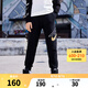 NIKE 3BRAND 耐克男女童純棉針織長(cháng)褲2025秋季新款舒適毛圈兒童褲子 正黑色 160 /69 【建議身高158-170cm】
