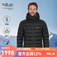Rab24秋冬新品Electron男士連帽疏水防風輕便750蓬鵝絨羽絨服 QDB-69 黑色BLK M