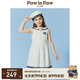 PawinPaw【海軍風(fēng)】卡通小熊童裝25年春夏新款女童女寶無袖百褶連衣裙 Ivory象牙色/39 130