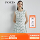 PORTS寶姿 商場(chǎng)同款新品女裝無(wú)袖印花連衣裙LL8D200KLO008 乳白混色 XL (10)