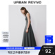 UR七夕2025春季新款女裝波嬉風(fēng)休閑純色修身無袖連衣裙UWM750034 深灰 (偏長(zhǎng)) S