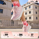 adidas DURAMO SL訓(xùn)練備賽舒適網(wǎng)面體測(cè)跑鞋女子阿迪達(dá)斯   粉色/白色   38