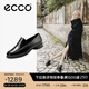 愛步（ECCO）七夕禮物 樂福鞋女 時(shí)尚百搭經(jīng)典英倫風(fēng)低跟單鞋女 雕塑222313 黑色22231301001 37