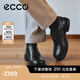 愛步（ECCO）德比鞋 2025年秋季新款男士商務(wù)正裝皮鞋男鞋增高 都市首爾522364 黑色52236401001 43