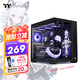 Thermaltake（Tt）鋼影 透EX 海景房機(jī)箱 電腦主機(jī) 黑色（ATX主板/Type-c/支持360水冷/10風(fēng)扇位/4090顯卡）