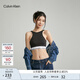 Calvin Klein內衣【摩登引力帶】女ck無(wú)鋼圈輕運動(dòng)可外穿美背背心文胸QF7214AD UB1-太空黑 L 推薦75D-85C