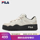 FILA 斐樂官方女鞋ROSETTA摩登板鞋春新款斑斕鞋運(yùn)動(dòng)鞋休閑鞋 奶白/杏仁奶白-GA 37.5