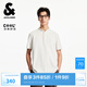 杰克·瓊斯（JACK&JONES）男裝夏季polo衫休閑簡(jiǎn)約百搭舒適涼感小立領(lǐng)短袖T恤225206076 STONE WHITE MELANGE石灰花灰 M （175）