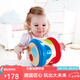 Hape兒童音樂玩具 木質(zhì)麥克風(fēng)擴(kuò)音話筒音樂鼓豎笛  男女孩兒童禮物 滾滾樂重力感應(yīng)電子音樂鼓 6M-3Y
