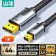 山澤Mini DP轉(zhuǎn)DP1.4版轉(zhuǎn)接線 電競(jìng)級(jí)8K60hz雷電口高清視頻轉(zhuǎn)換蘋果微軟筆記本接顯示器 1米 MNP-10