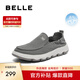 百麗清爽透氣布鞋男商場(chǎng)同一腳蹬懶人鞋休閑鞋8BK01CM3 灰色 44 (270mm)