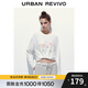 UR2025秋季新款女裝鬼馬童趣休閑手繪印花長(zhǎng)袖T恤UYL450247 本白 (面料微透) M