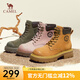 駱駝（CAMEL）【丹霞】工裝戶外馬丁靴女秋季新款復(fù)古厚底舒適英倫風(fēng)靴子 L23W013167土黃 37