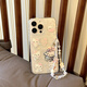 潮湳卡通滿(mǎn)屏hellokitty適用蘋(píng)果17promax手機殼16pm可愛(ài)iphone15鎏金kitty貓愛(ài)心邊框14pro防摔保護套 【殼+掛繩】鎏金hellokitty iPhone 16 pro