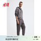 H&M男裝衛(wèi)褲秋季時尚舒適束腳美式運動長褲1200760 深灰色 M 175/88