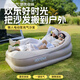 何大屋（Hodtown）充氣沙發(fā)戶(hù)外露營(yíng)便攜式氣墊床懶人午休露營(yíng)全自動(dòng)床墊躺椅音樂(lè )節 懶人電動(dòng)泵充氣沙發(fā) HDW2105