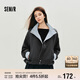 森馬（Semir）外套女秋季花苞拼接格子寬松立領(lǐng)2025風(fēng)文藝通勤夾克10A525108004