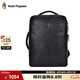 暇步士（Hush Puppies）雙肩包男士商務書包牛皮大容量男包15.6英寸電腦包七夕禮物