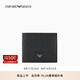 EMPORIO ARMANI/阿瑪尼官方旗艦【七夕男友禮物】新款牛皮革對(duì)折式手拿錢包秋季 UC001-黑色 均碼