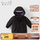 戴維貝拉（DAVE＆BELLA）女童羽絨服男童90絨保暖羽絨衣兒童冬裝幼兒新年寶寶冬季外出服 科技黑DB16448-A 120 cm（建議身高110-120cm）