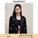 MAXRIENY櫻桃繡花絲絨外套廓形西裝女 黑色 L 03