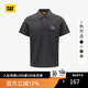 CAT卡特25夏季新品男士反光印花基礎LOGO設計翻領(lǐng)POLO衫短袖T恤