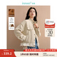 茵曼（INMAN）秋季外套女裝2025新款復(fù)古麂皮絨休閑高級(jí)寬松長袖小個(gè)子夾克上衣 淺杏色 M