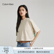 Calvin KleinJeans夏季女士休閑簡約ck印花字母舒適純棉圓領(lǐng)短袖T恤J222179