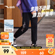 安踏兒童褲子女大童裝2025秋季新款優(yōu)可絲時(shí)尚舒適親膚針織運動(dòng)長(cháng)褲 基礎黑-2 150